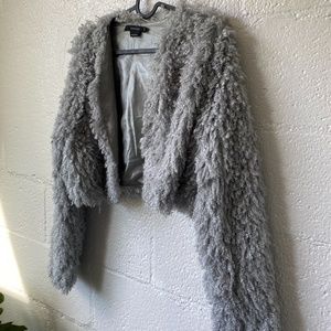 Faux-Fur Cropped Jacket